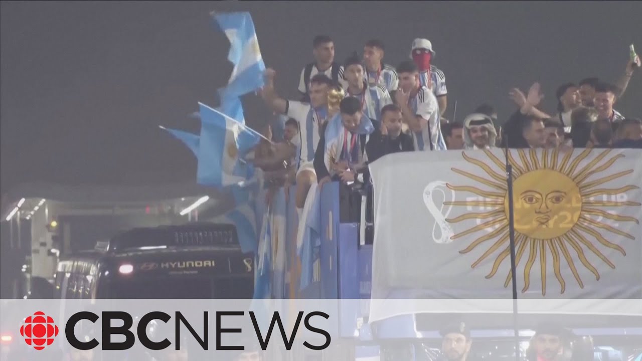 Argentina celebrates win in men's World Cup final
