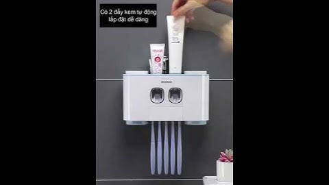 Bộ Nhả Kem Đánh Răng Ecoco Cao Cấp + Không Cần Khoan + Tiết Kiệm Không Gian