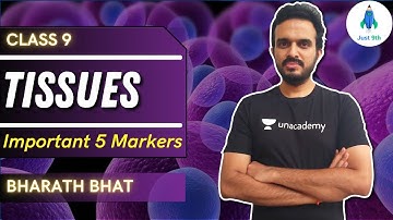 CBSE Class 9: Tissues | Important 5 Markers | Just 9th | Bharath Bhat