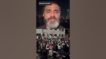 Thumbnail of Protests in Amman as Israel continues to pound Gaza |AJ #shorts