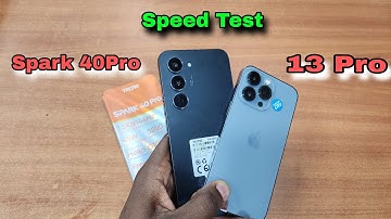 Tecno Spark 40 Pro Vs iPhone 13 Pro Speed Test 🤯