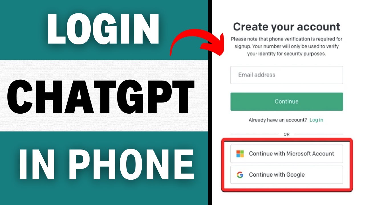 How to Login to Chatgpt account in your phone