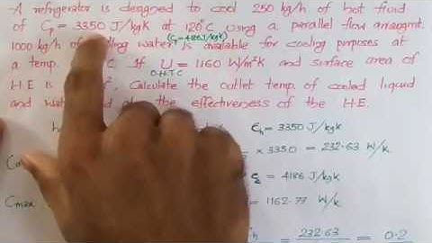 Problem based on Effectiveness - NTU Method | Heat Exchangers | HMT | Mod 4 | KTU | S6 MECHANICAL |