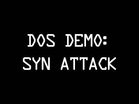 DoS Attack - SYN Method [1080p]