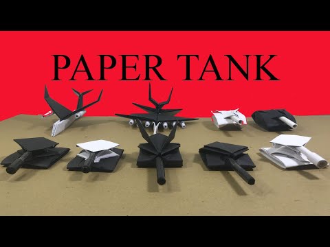 PAPIER BLACK - PAPIER TANK - Wie man einen PAPER TANK - Easy Tutorials