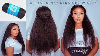 MIND BLOWING🔥IT'S WOOL😱😲 Crochet U-Part Wig Using Brazilian Wool| Macamy