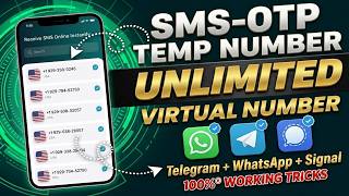 FREE USA Virtual Phone Numbers for WhatsApp and Telegram Verification || Temp Number Free Otp!