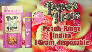 Papas Herb Disposable - Peach Ringz