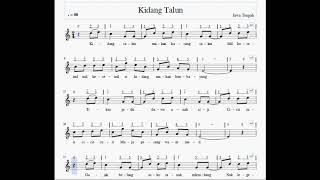 Download Lagu Chord dan Not Balok Lagu Kidang Talun MP3