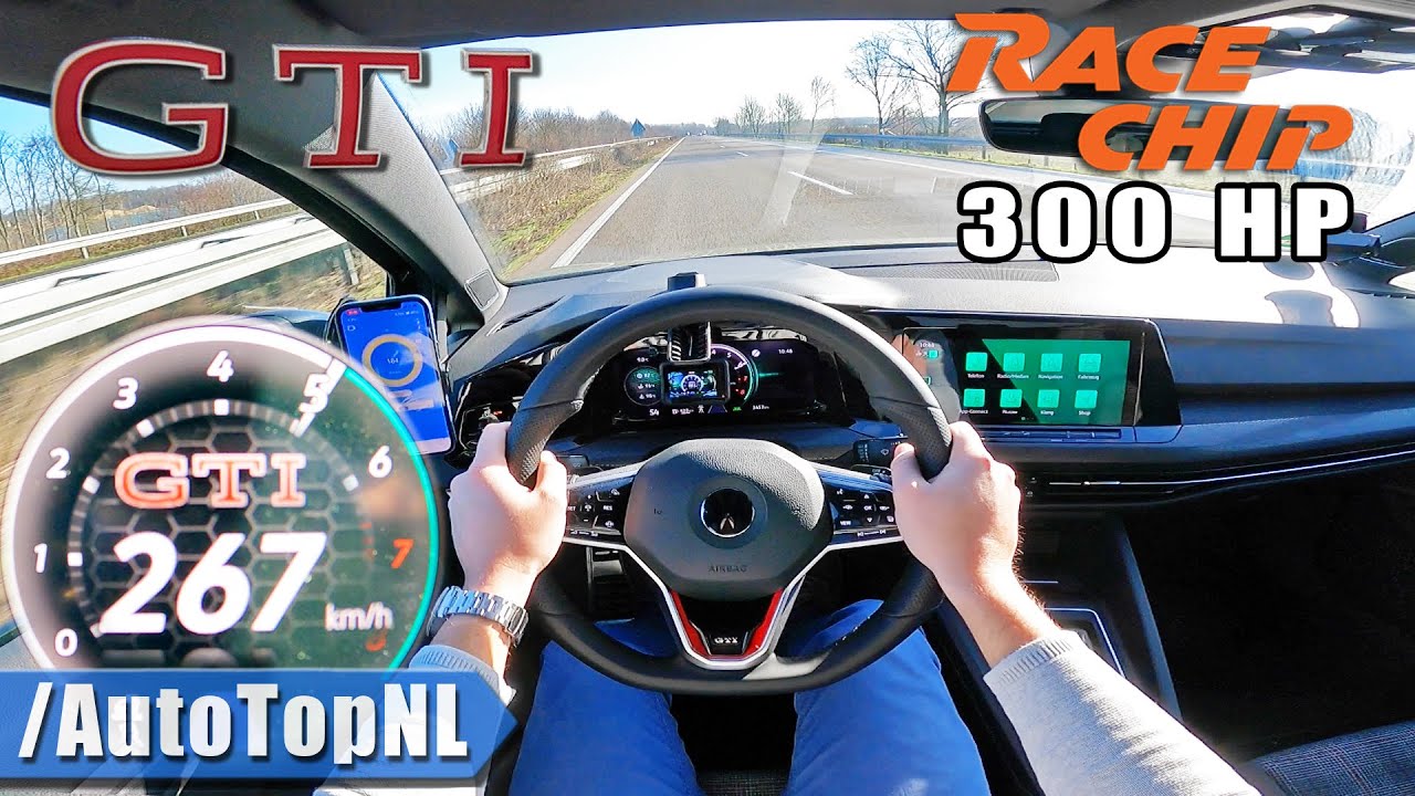 VW Golf GTI MK8 | RaceChip vs Stock on AUTOBAHN [NO SPEED LIMIT] by ...