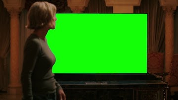 Carol Sturka watching TV — Pluribus green screen