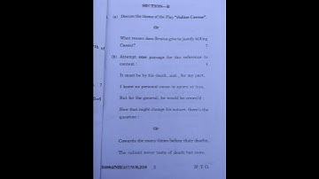 English Literature question paper BA sem 3rd #exam #exam #english #2023 #dec