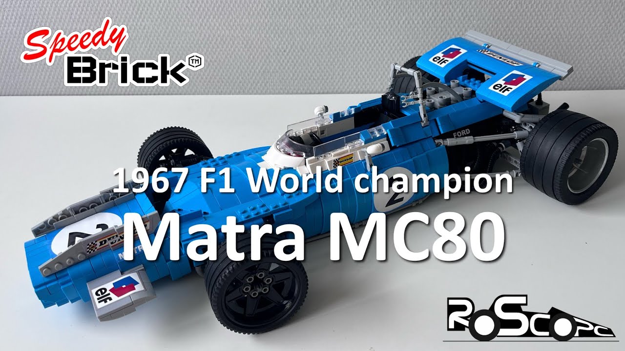 Lego MOC-14940 Matra MS80 Formula One car, designed by RoscoPC