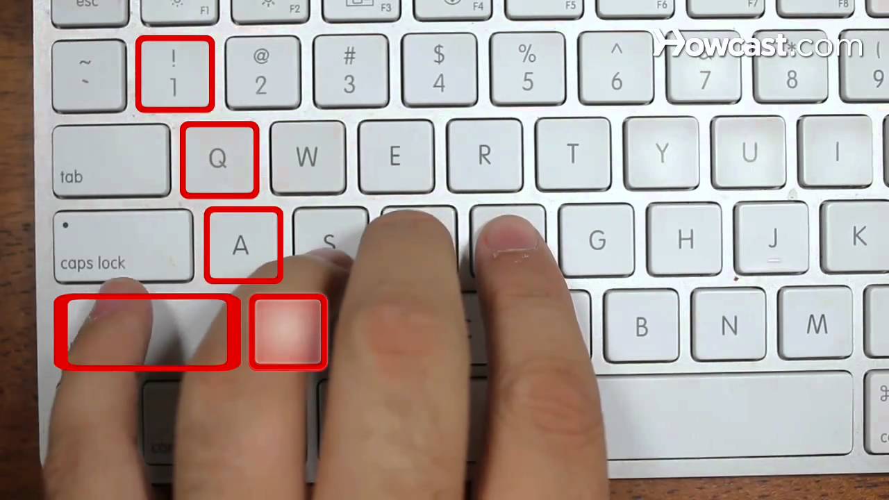 English Typing Finger Position Chart