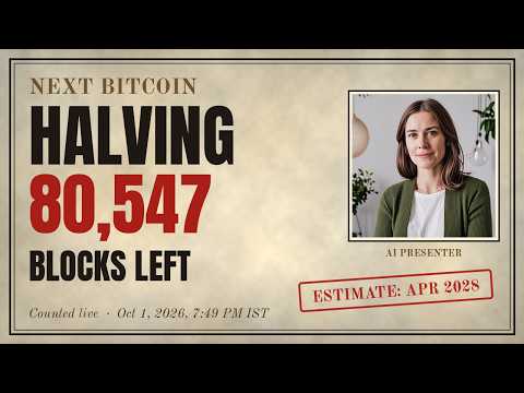 When Is the Next Bitcoin Halving? I Counted the Blocks Myself (NFA)