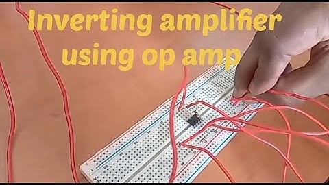 Inverting amplifier using Op Amp  741 IC #knowledgeandeducationbox
