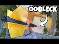 GIANT DART Vs. OOBLECK from 45m!