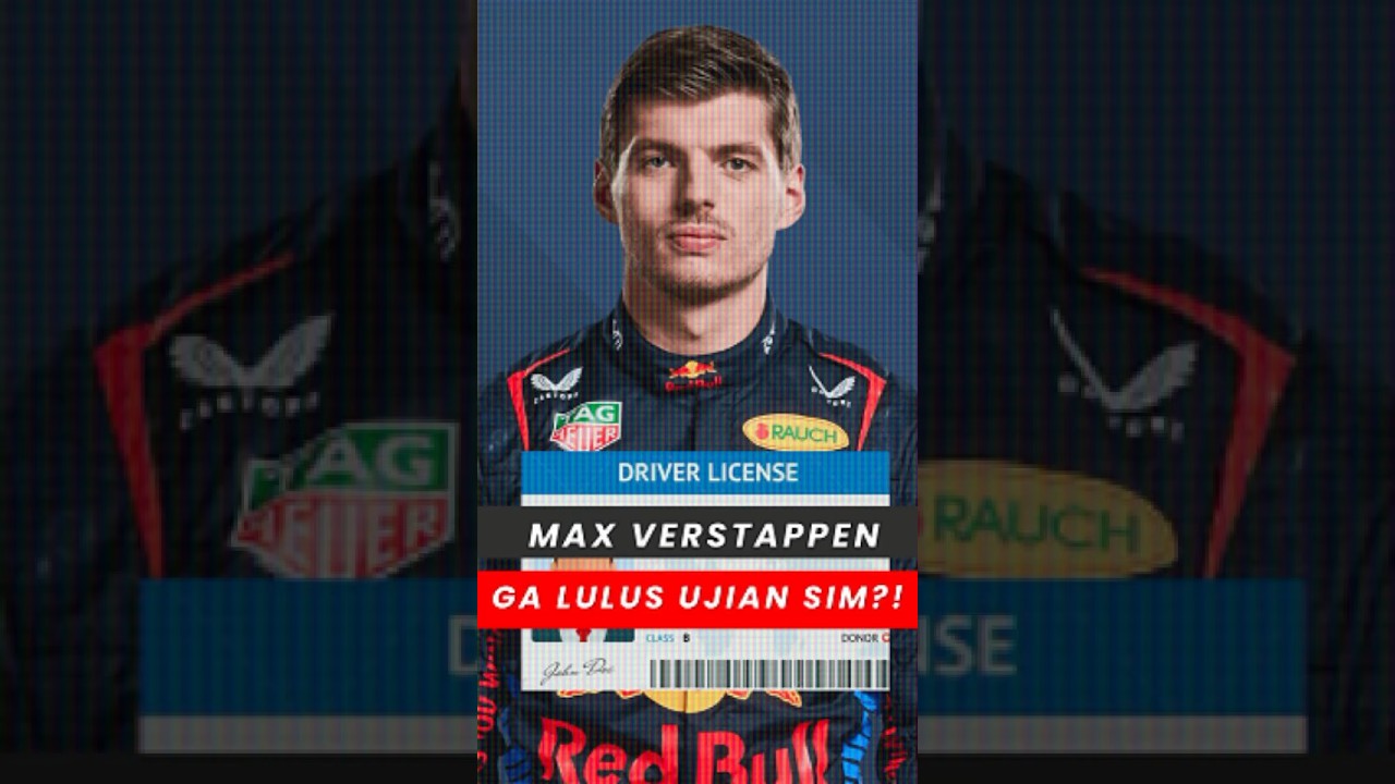 MAX VERSTAPPEN GA LULUS UJIAN SIM?! #rumahbalapan #f1 #shorts #redbullracing #maxverstappen