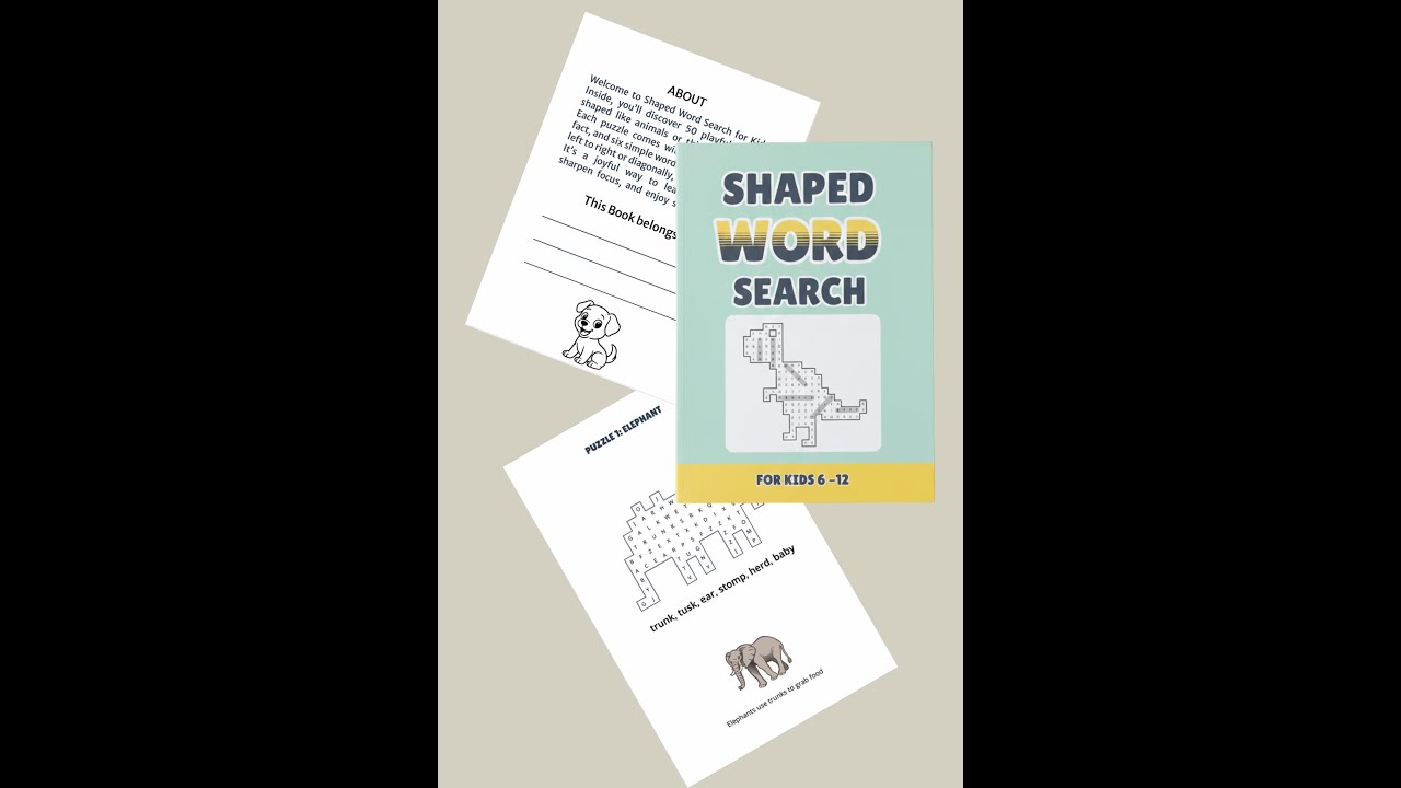 Shaped Word Search for Kids | Fun Shape-Themed Word Searches for Vocabulary Building