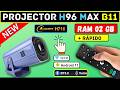 H96 MAX B11: O PROJETOR SMART QUE CABE NO SEU BOLSO! 🔥 Controle Bluetooth e 2GB de RAM!