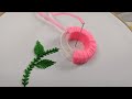 Amazing Hand Embroidery flower design trick | 3d Very Easy Hand Embroidery flower design idea: Kurti