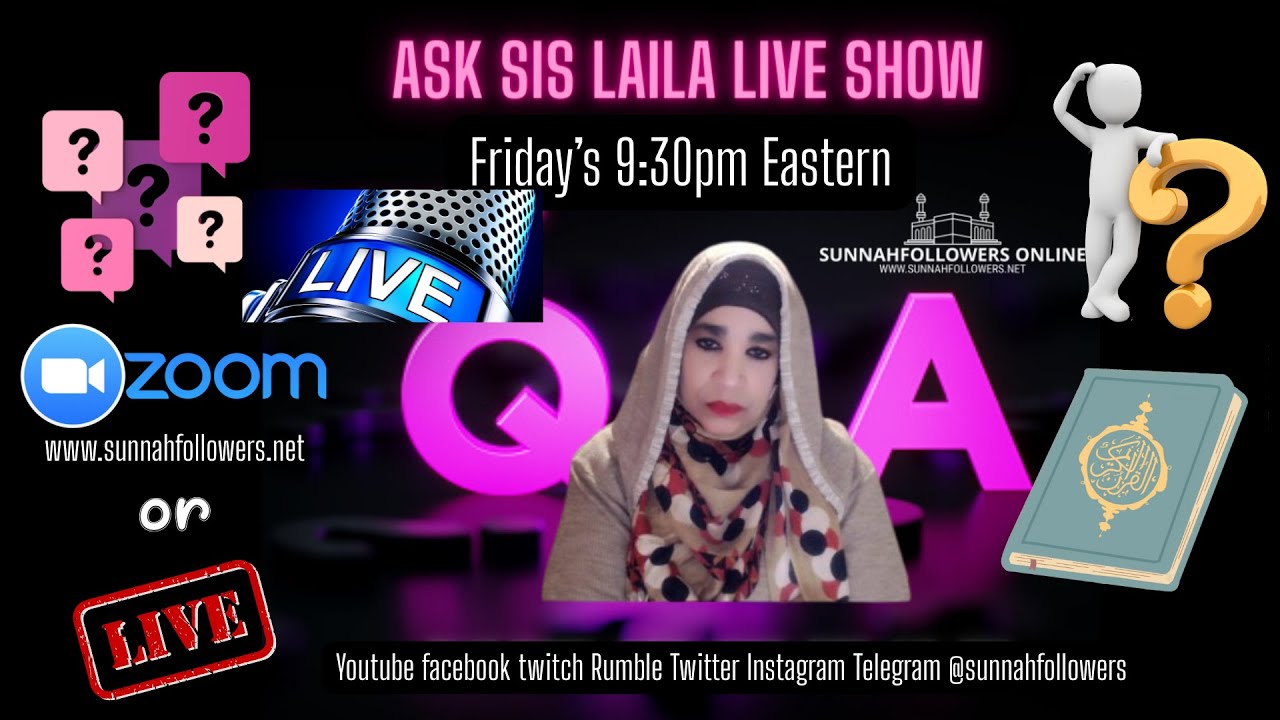 ASK SIS LAILA LIVE ISLAM Q&A SHOW