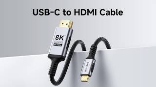 Hagibis USB C to HDMI 2.1 Cable, 8K&4K240Hz Soft Video Cable for Laptop Phone to TV Monitor screenshot 4