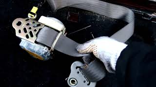 回答動画（シートベルトロックの解除方法について）