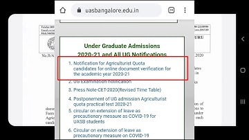 Agri practical documents verification urgent notification by Universitiy 2020|KCET 2020