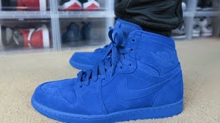 jordan 1 blue suede on feet