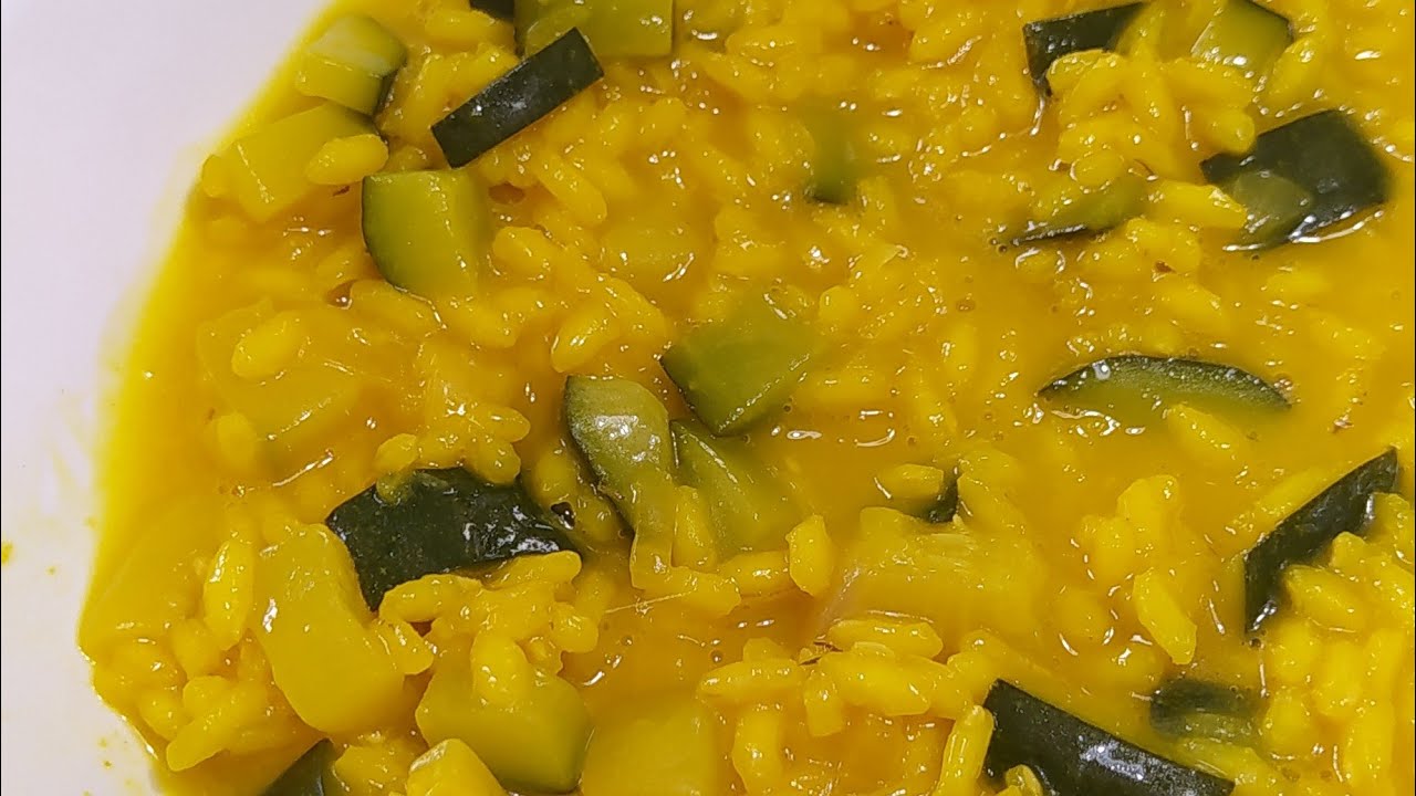 Deliziosa ricetta  risotto alle zucchine e zafferano!