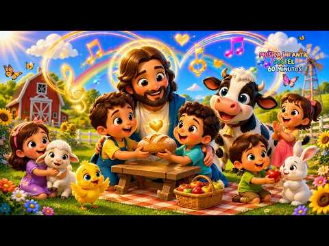 Jesus Ensina a Amar e Compartilhar | Música Cristã Infantil | Louvor para Crianças | Música Gospel