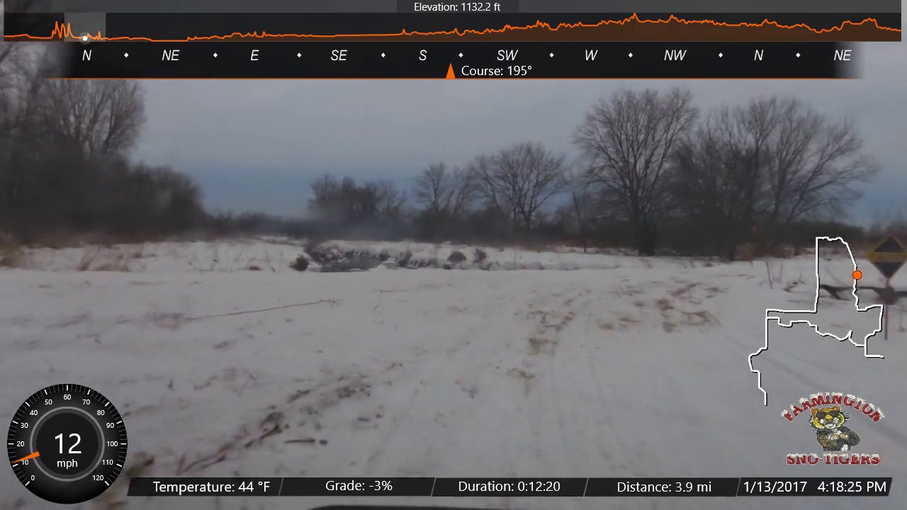 Snowmobiling in Farmington, MN on Friday the 13th, 2017 YouTube