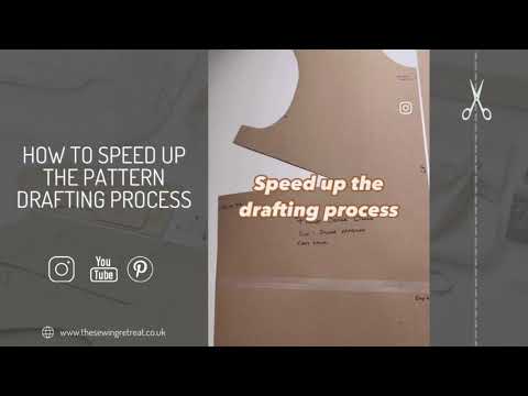 How To Speed Up The Pattern Drafting Process | Pattern Cutting Tutorials