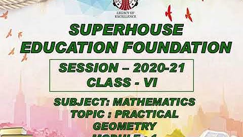 Class 6 Mathematics Chapter 14 Practical Geometry Introductory Module