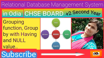 Information Technology Lecture-29(part-5) Grouping Function & NULL Value..