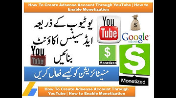 How To Create Adsense Account Through YouTube || Enable Monetization on Youtube 2018||Urdu/Hindi P#2