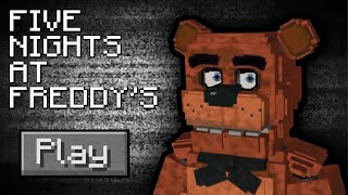 FUJA DO FREDDY NO MINECRAFT!