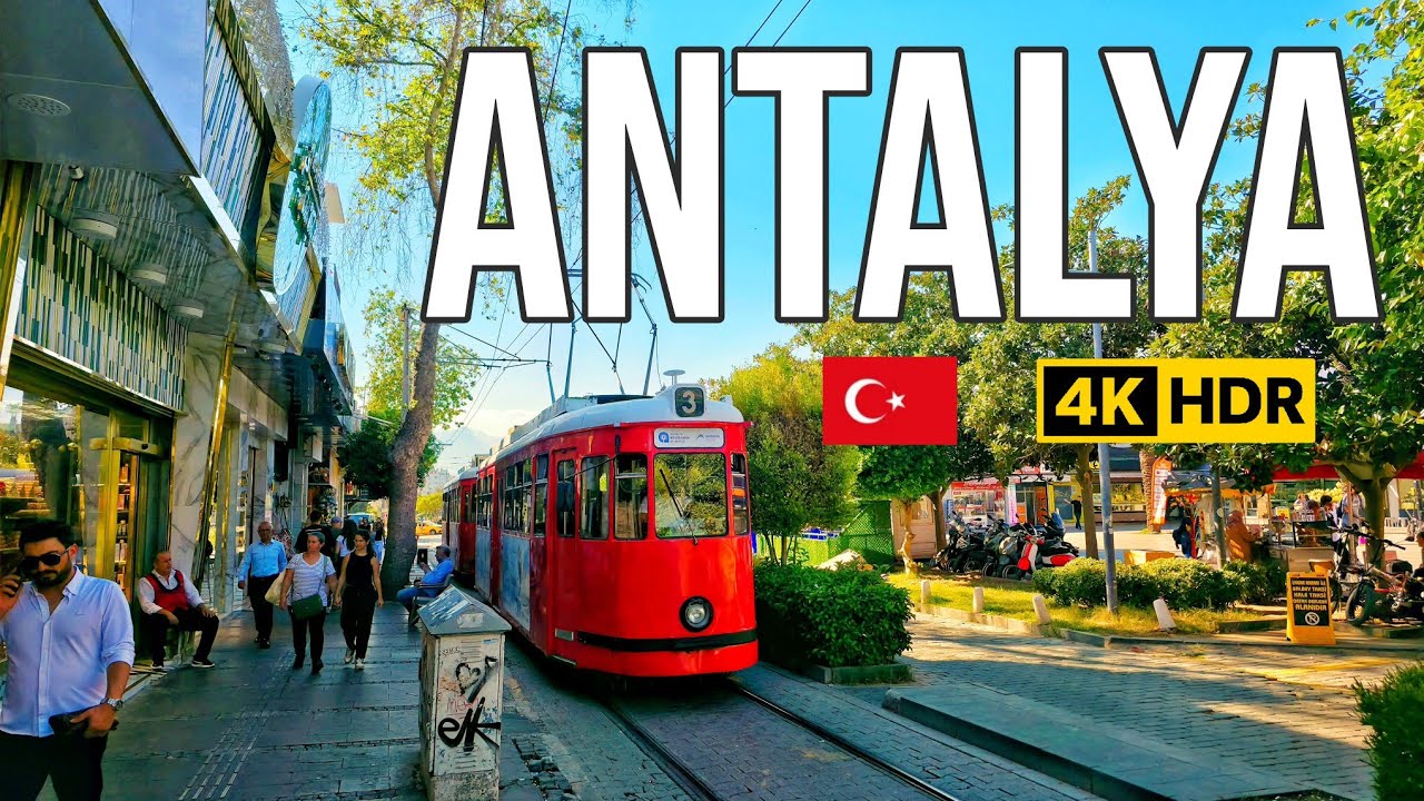 City Walking Tour in ANTALYA TURKEY - OCTOBER 2025  🇹🇷 4K real sound