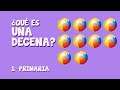 Definición de decena para niños de Primaria