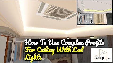 How To Use Complex Profile For Ceiling With Led Lights | ArchiCad