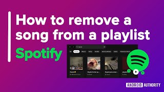 How to remove a song from a playlist on Spotify