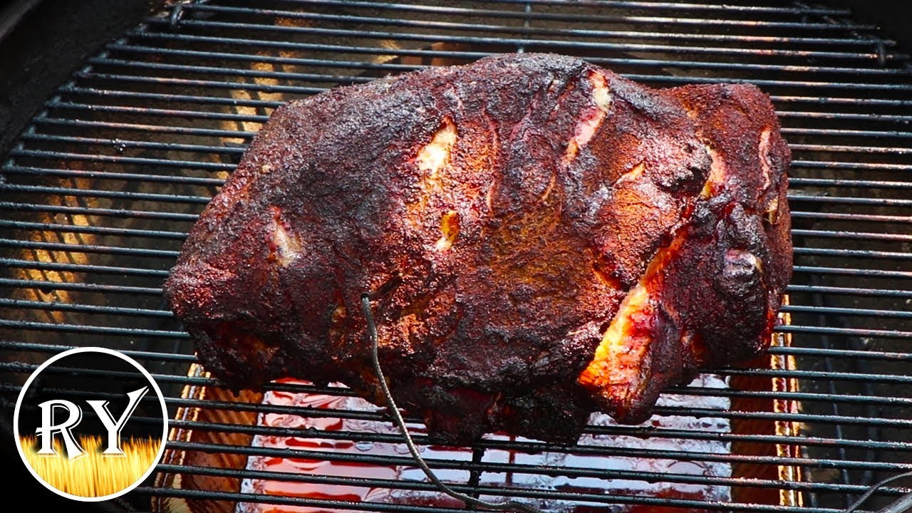 Smoking Pork Butt -- Start To Finish On The Weber Kettle