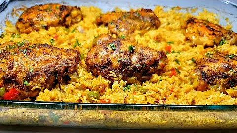 ONE PAN OVEN CHICKEN & RICE| recipe lazy man's meal - DayDayNews