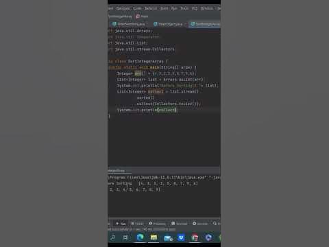 Sort Integer array in ascending/descending order using java 8| aaray को ...