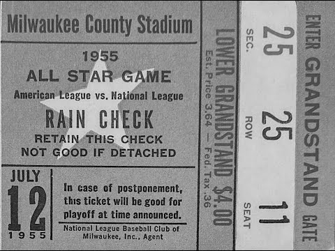 1955 MLB ALL STAR GAME film 7/12/55 (12) County Stadium Milwaukee 🎥 B&W