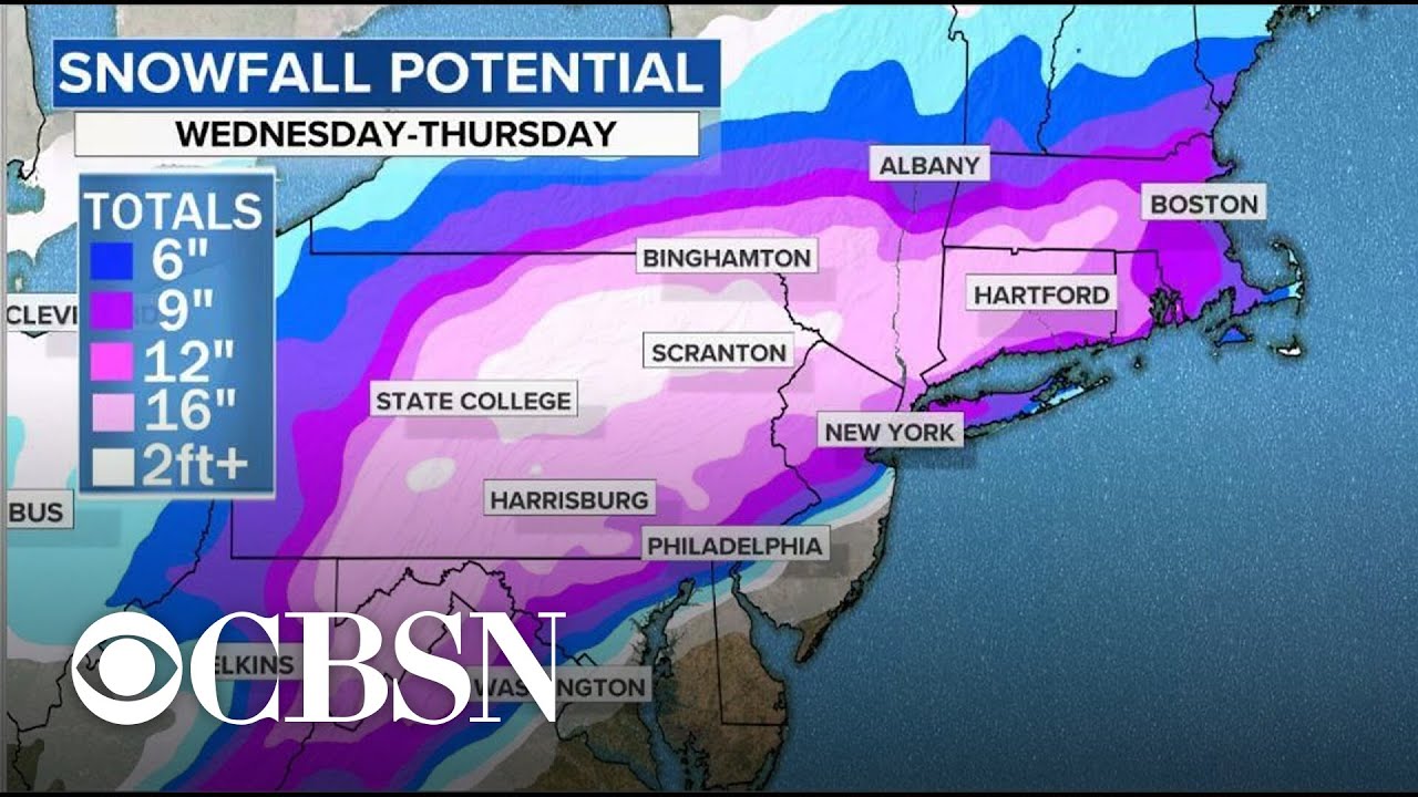 Northeast braces for major snowstorm - YouTube