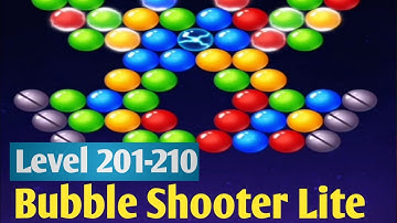 Bubble Shooter Lite Level 201-210 Puzzle Game Fun game Androidios Gameplays & Walkthrough