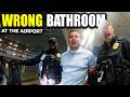 Airport Bathroom Mistake Turns Into a Complete Disaster
