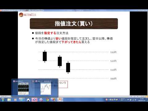 【株入門】株の注文方法（指値注文）とは？【株の学校123】